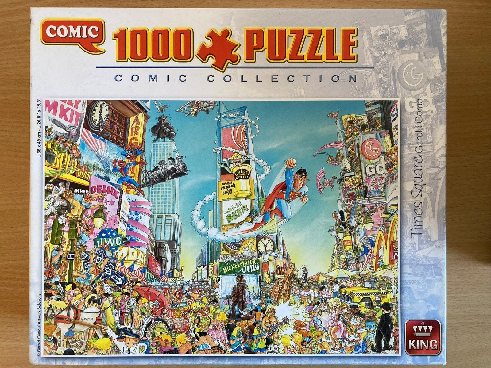 Comic 1000 stukjes puzzel Times Square, Ophalen of Verzenden, 500 t/m 1500 stukjes, Zo goed als nieuw, Legpuzzel