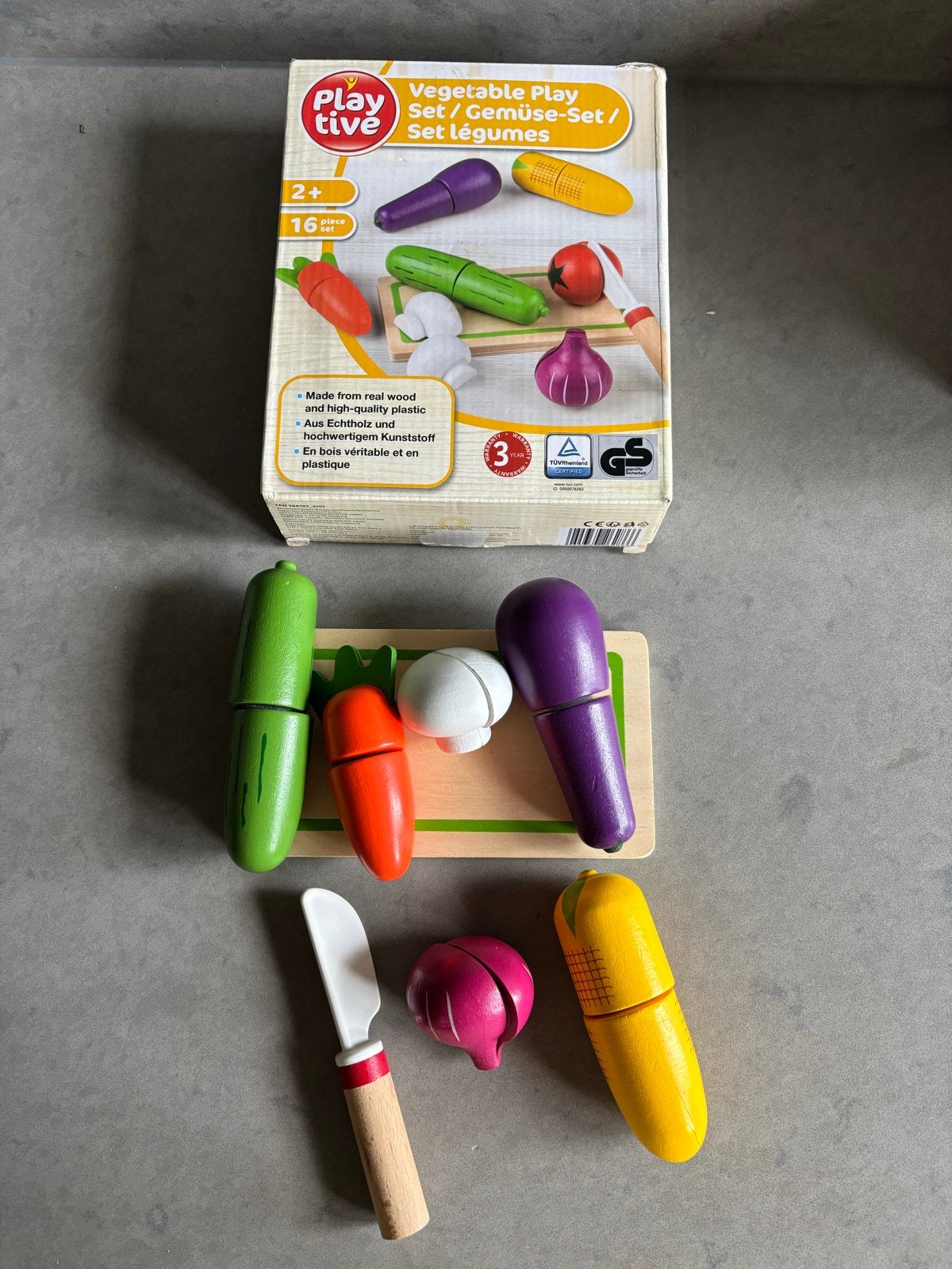 Playtive Houten Groentespeelset - 16-delig, Ophalen of Verzenden, Gebruikt, Overige typen