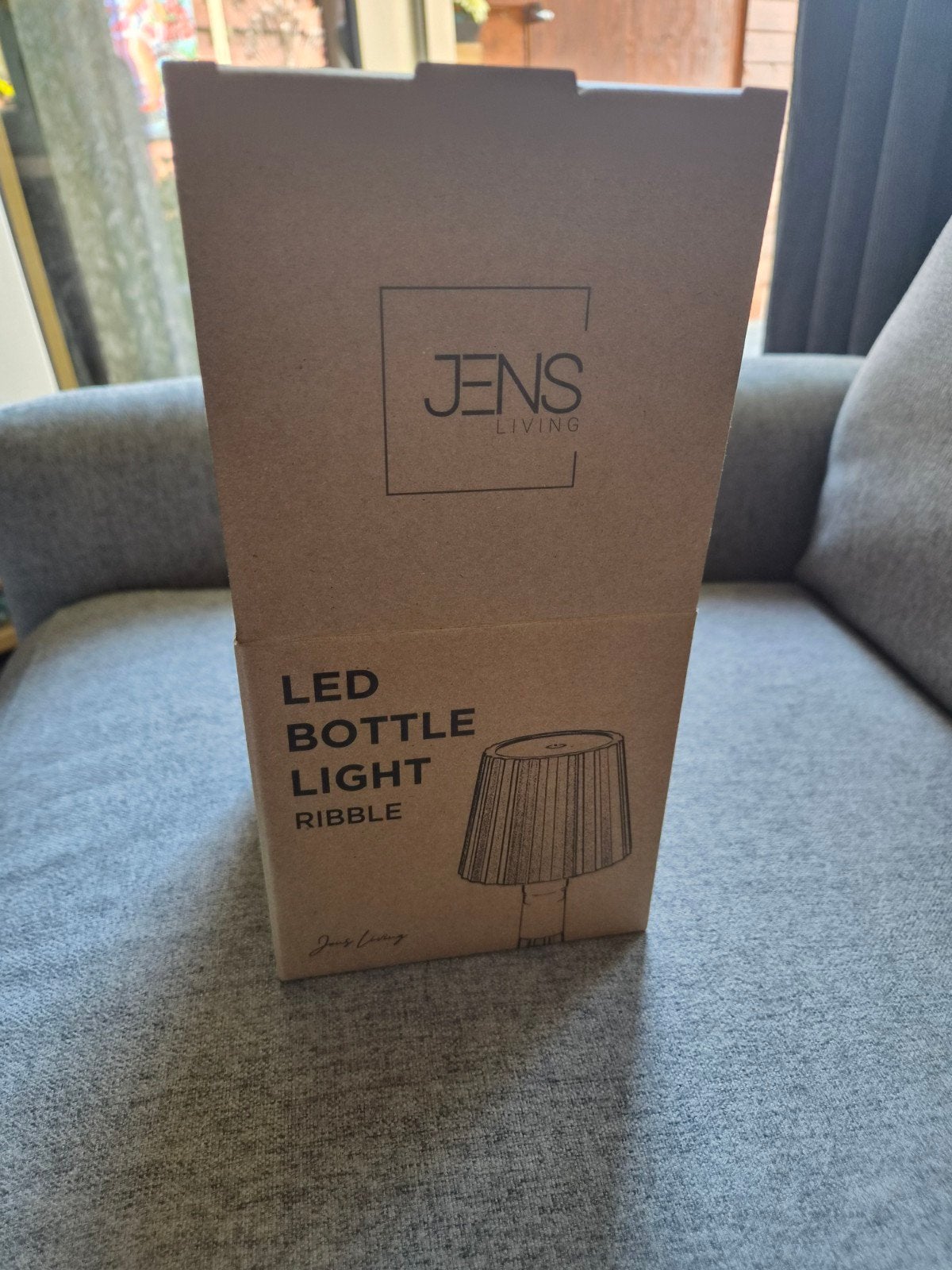 led bottle Light ribble Black, Ophalen, Metaal, Industrieel, Nieuw