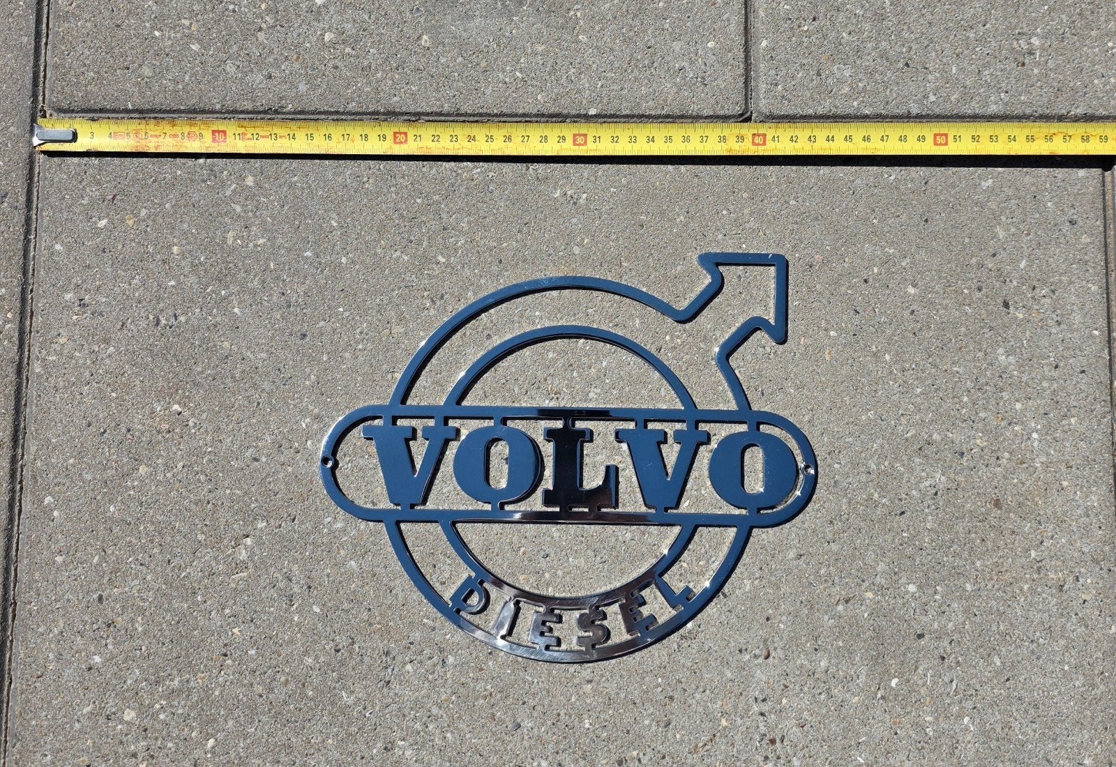 Volvo diesel rvs embleem, Ophalen of Verzenden, Gebruikt, Auto's