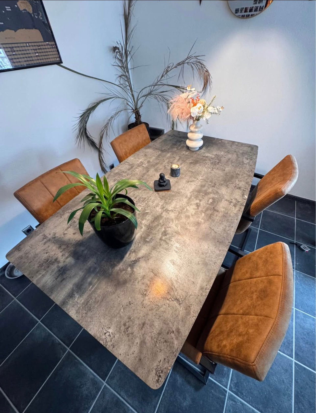 Tafel marmer, Ophalen of Verzenden, Zo goed als nieuw, Tapijt