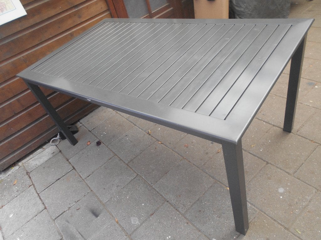 nette Hartman aluminium tuintafel BR.D.H.160x90x75cm, Tuin en Terras, Tuintafels, Ophalen, Gebruikt, Rechthoekig, Aluminium