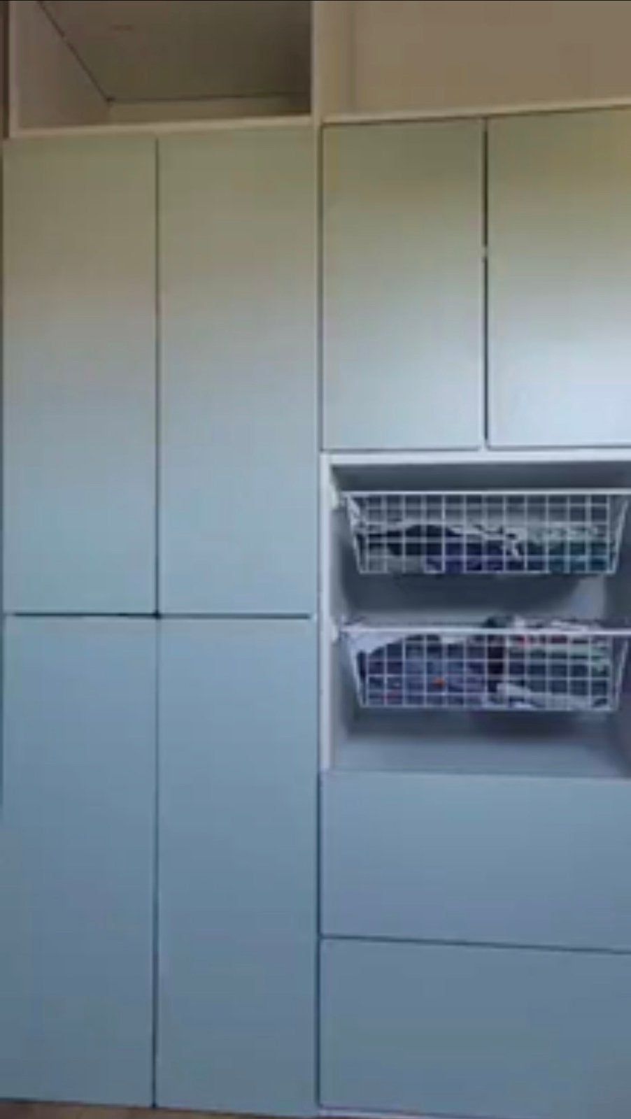 Kledingkast met planken, lades en hangruimte Ikea, Gebruikt, 100 tot 150 cm, 200 cm of meer, Ophalen of Verzenden