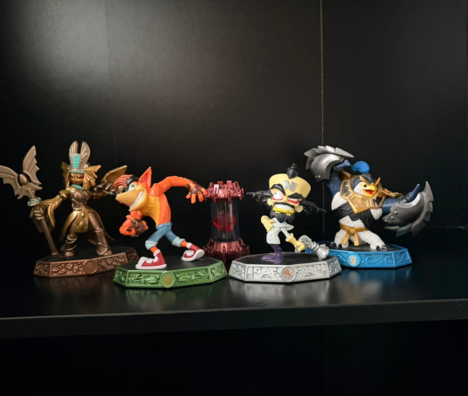 Skylanders Imaginators Figuren: Crash, Cortex, Golden Queen,, Ophalen, Zo goed als nieuw