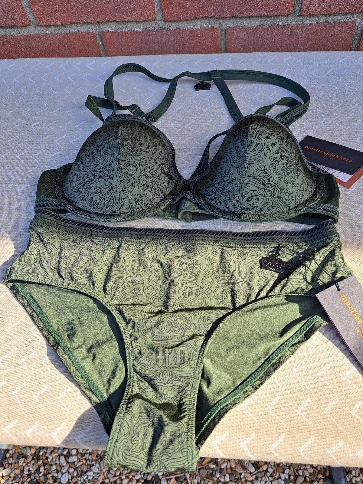 marlies dekkers 75c broekje XS, Marlies dekkers, Ophalen of Verzenden, Groen, Setje