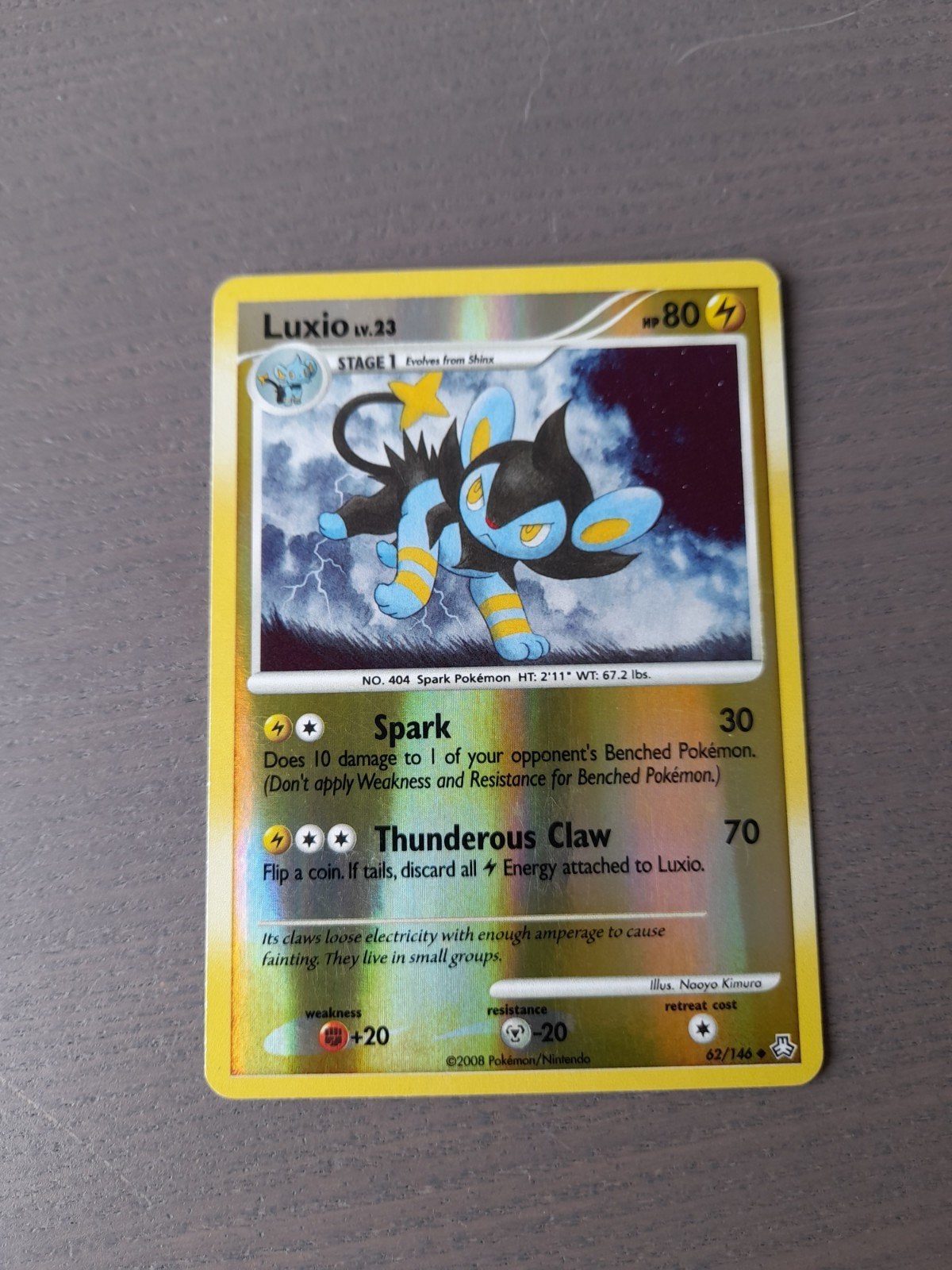Legends awakened 62/146 luxio reverse, Ophalen of Verzenden, Gebruikt, Losse kaart, Foil
