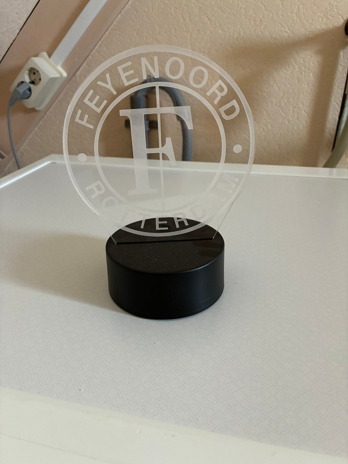 Een Feyenoord lampje, Verzenden, Zo goed als nieuw, Lamp