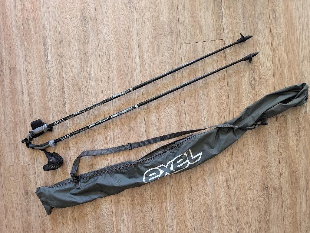 Exel Carbon Wandelstokken (115cm) incl. opbergtas, Ophalen, Zo goed als nieuw