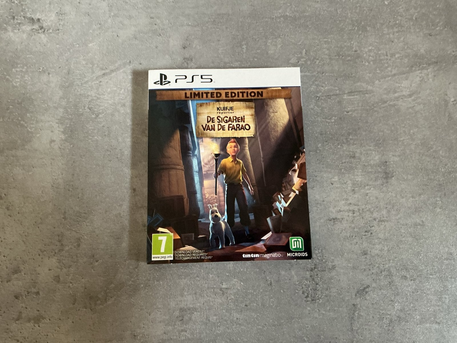 Kuifje: De Sigaren van de Farao - Limited Edition PS5, 1 speler, Zo goed als nieuw, Vanaf 7 jaar, Ophalen
