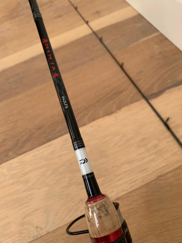 Nieuwe Daiwa spinhengel + Abu Garcia molen, 1.90m & 3-12 gr, Daiwa, Nieuw, Ophalen of Verzenden, Daiwa