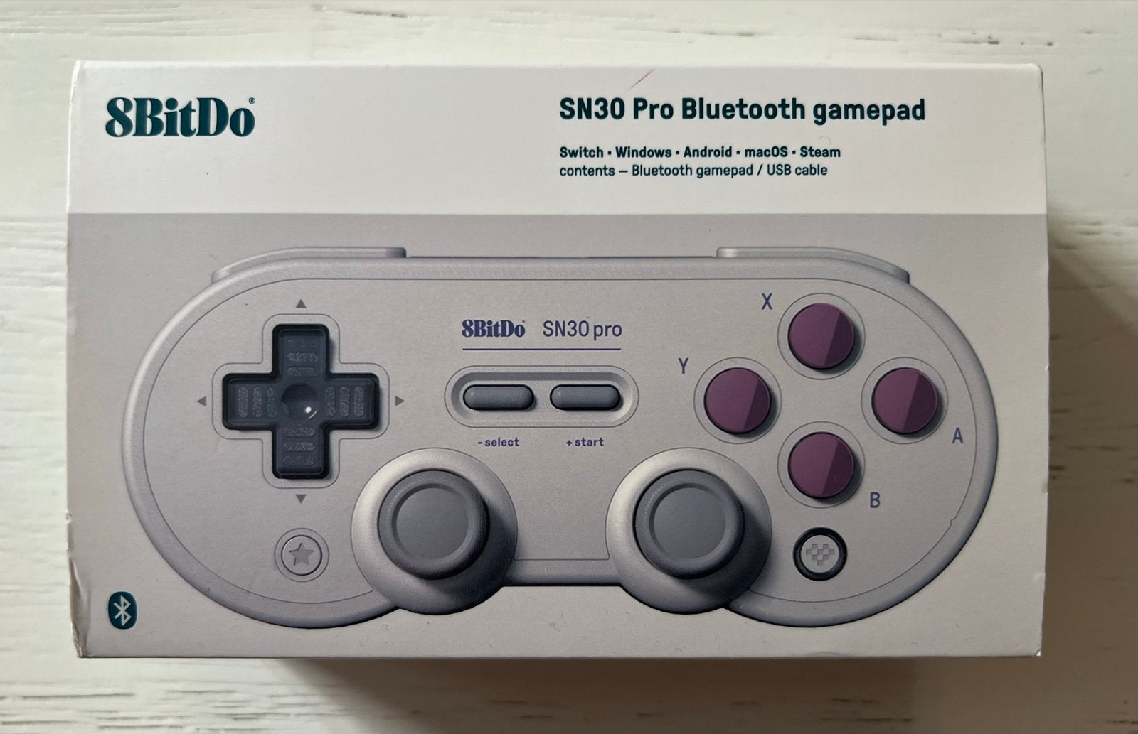 8BitDo SN30 Pro Bluetooth gamepad met USB Wireless Adapter, Nintendo, Ophalen of Verzenden, Zo goed als nieuw, 8BitDo