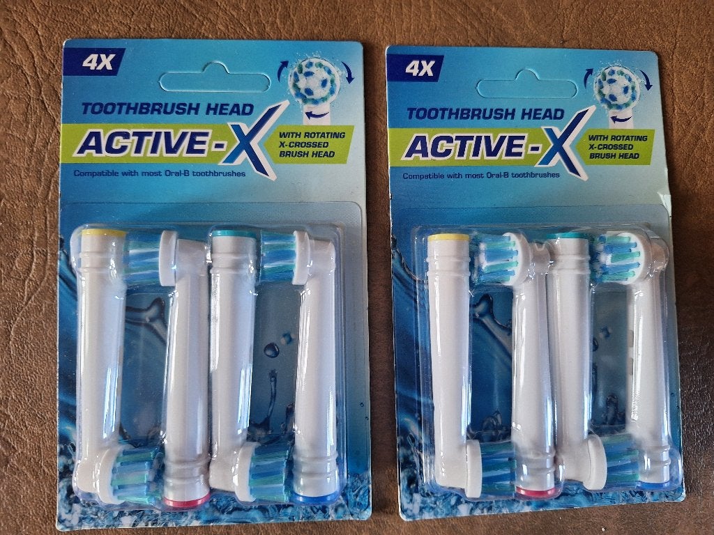 Active-X Tandenborstel opzetstukken, nieuw, Sieraden, Tassen en Uiterlijk, Ophalen of Verzenden, Nieuw, Opzetborstel