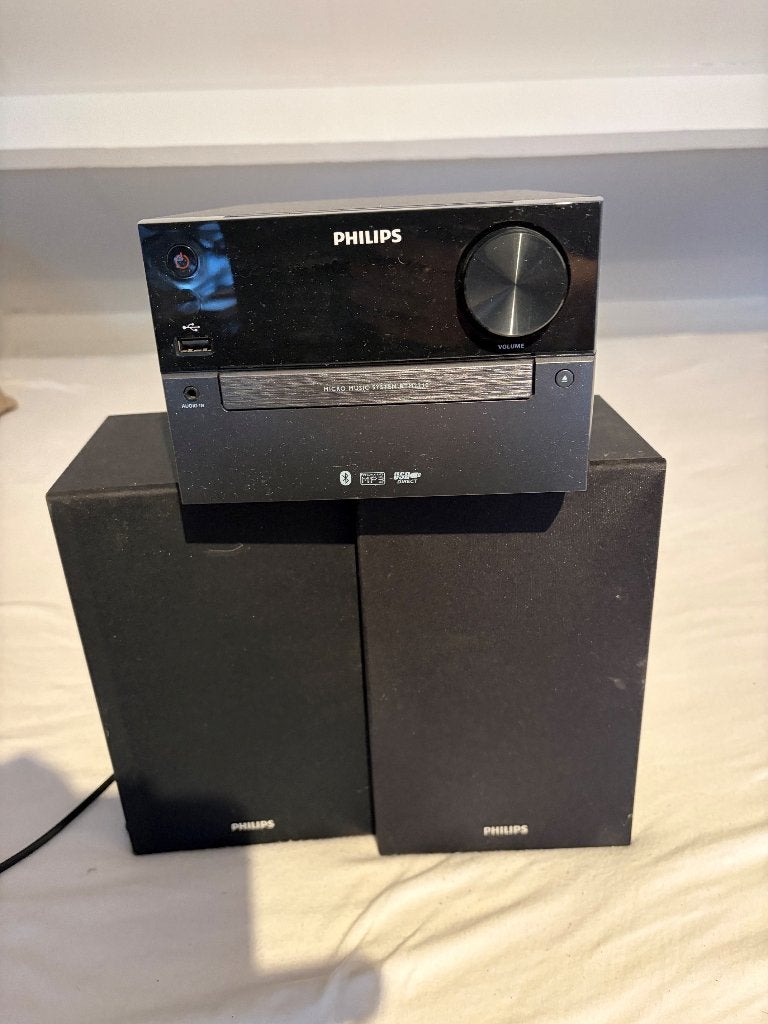 Philips speaker BT2310 zonder afstandsbediening, Philips, Gebruikt, Ophalen of Verzenden, Minder dan 60 watt