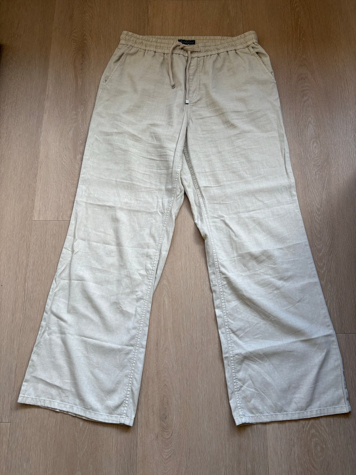 Red Button broek maat 42 - Katoen/Linnen mix, Ophalen, Beige, Maat 42/44 (L), Lang