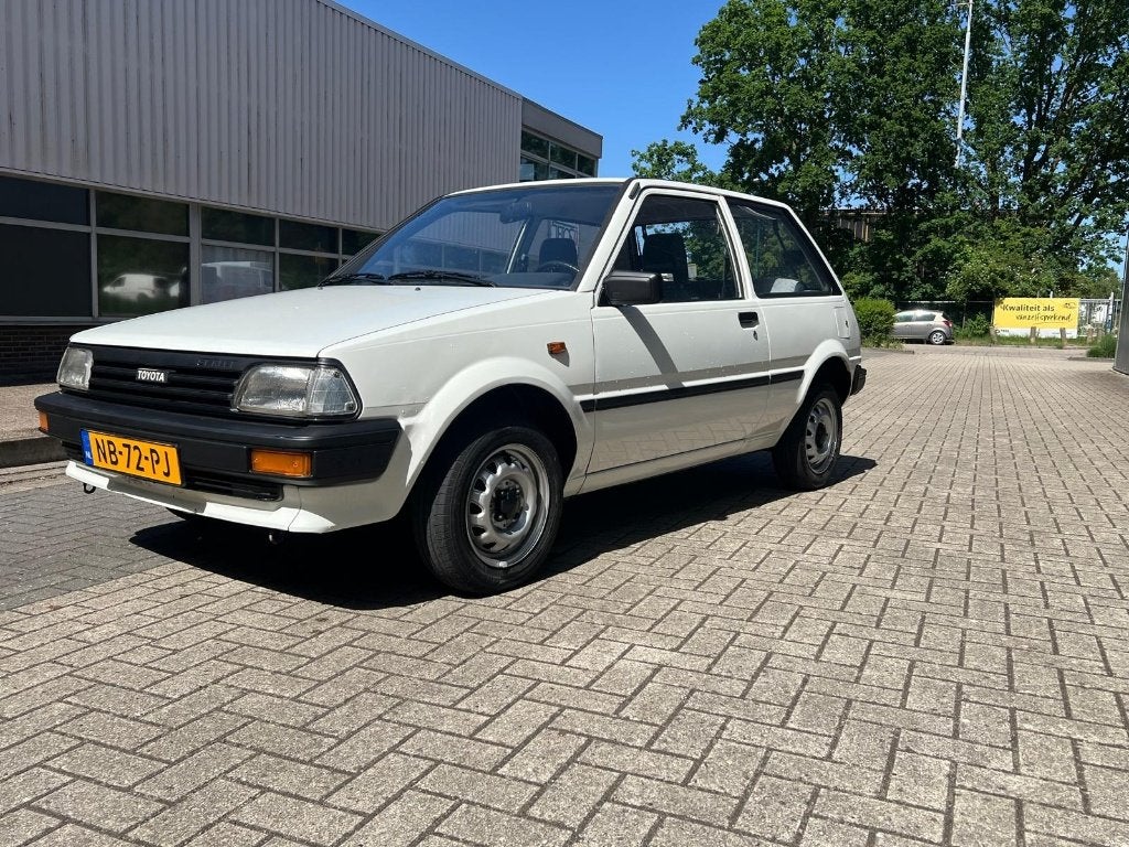 Topstaat! Toyota Starlet 1.0 DX 3-DRS 1985 Wit 5-BAK, Voorwielaandrijving, Stof, 54 pk, Starlet