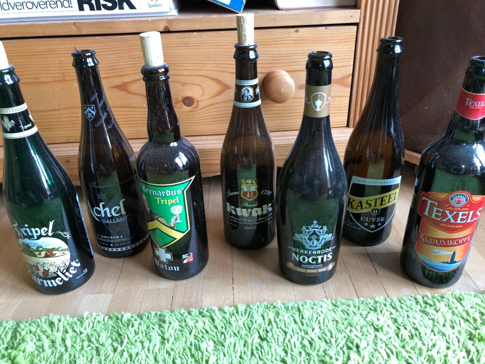 Collectie lege bierflessen (7 stuks), Ophalen, Gebruikt