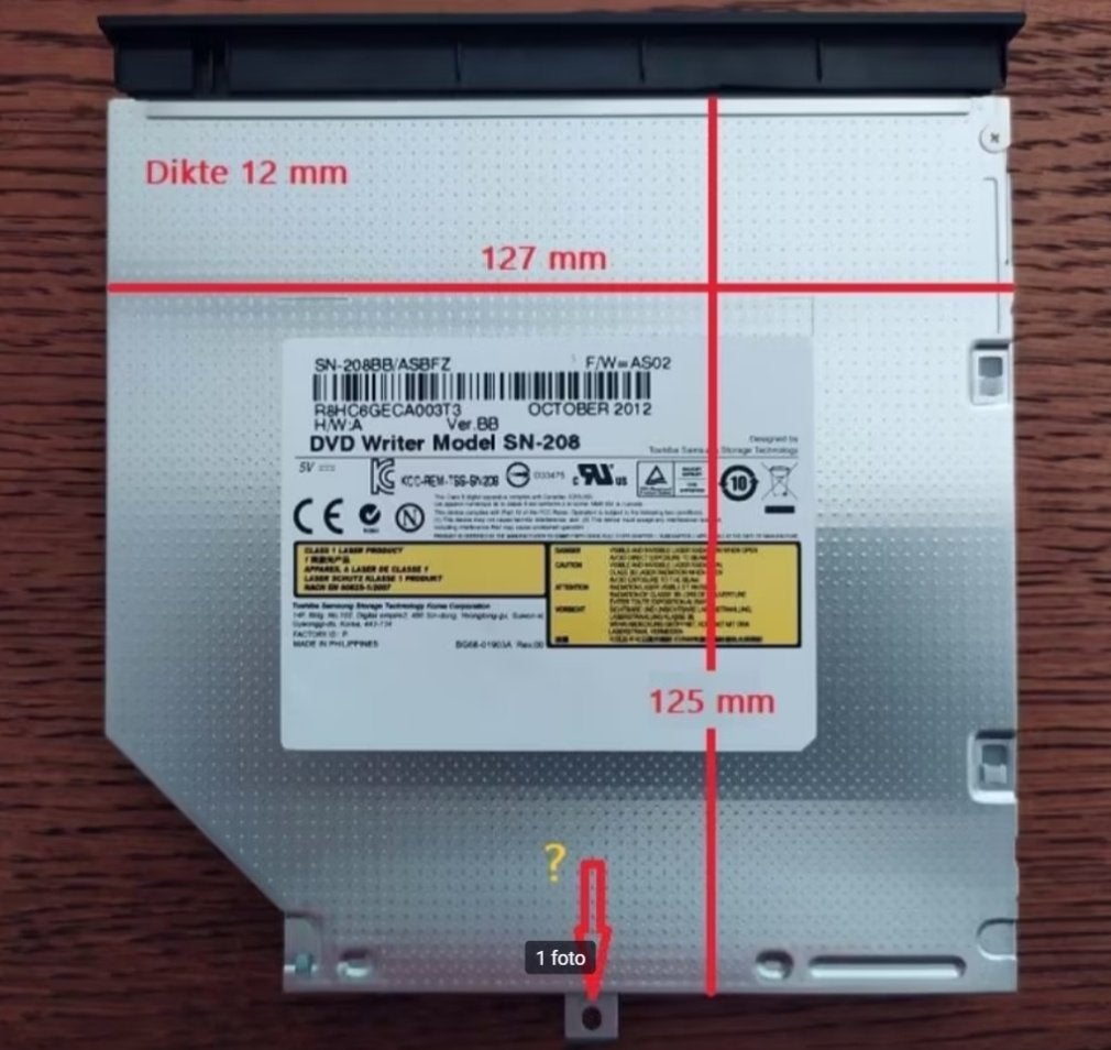 HP SN-208 DVD Multidrive SATA 12.7 mm, Computers en Software, Intern, Dvd, Ophalen of Verzenden, Zo goed als nieuw