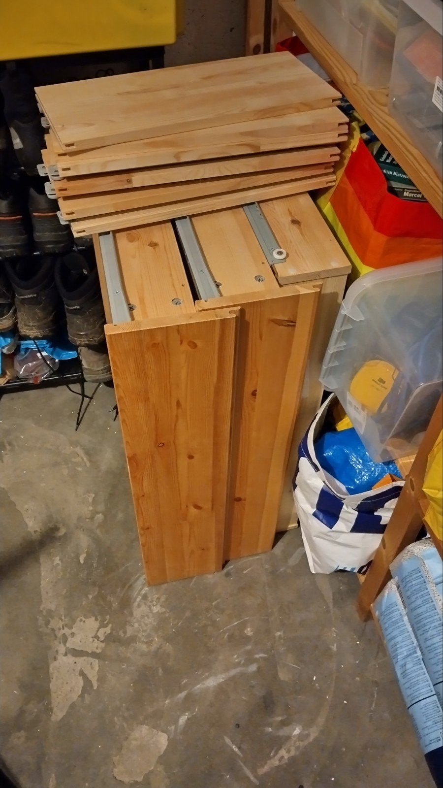 3x IKEA IVAR ladekasten 50cm diep - Grenenhout, Ophalen, Gebruikt, 50 tot 100 cm, 3 of 4 laden
