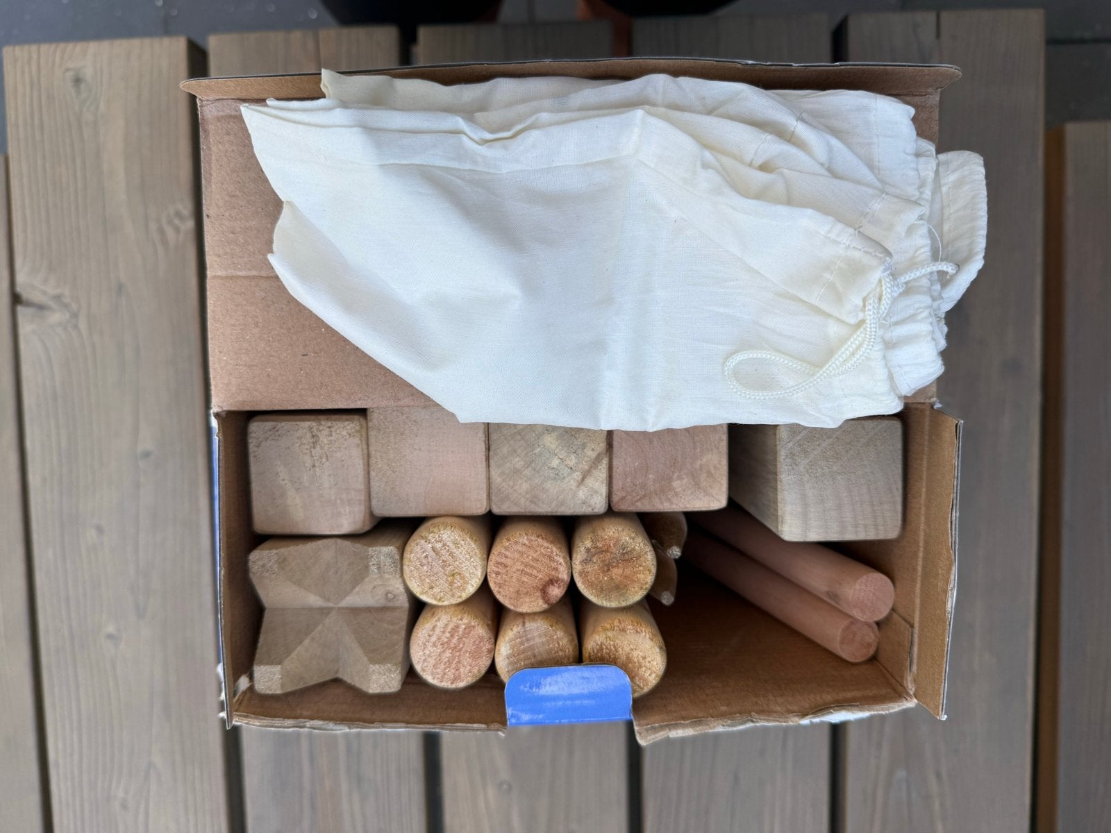 Kubb buitenspel - Outdoor Play - Hoge kwaliteit berkenhout, Ophalen, Gebruikt