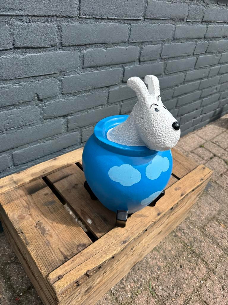 Bobbie in de vaas decoratie - Blauwe Lotus, Verzamelen, Beelden en Beeldjes, Ophalen of Verzenden, Zo goed als nieuw, Dier