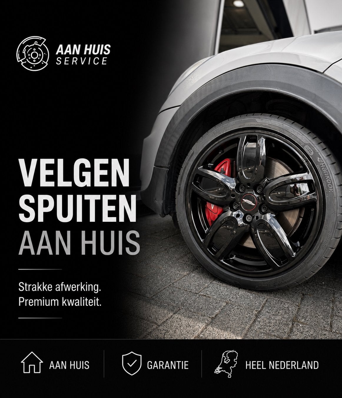 Velgen spuiten AAN HUIS - Velgen spuiten OP LOCATIE, Garantie