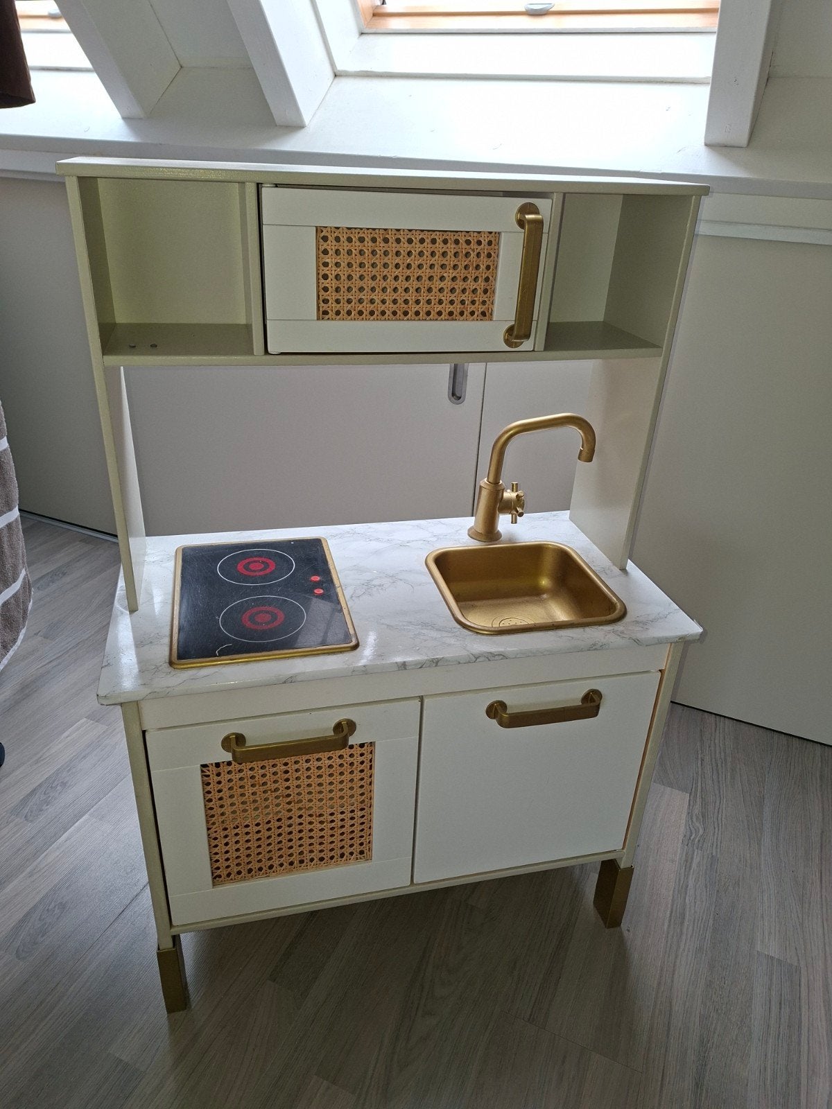 IKEA Duktig Speelkeuken - Goud/Wit Marmer Look, Ophalen, Gebruikt, Speelkeuken