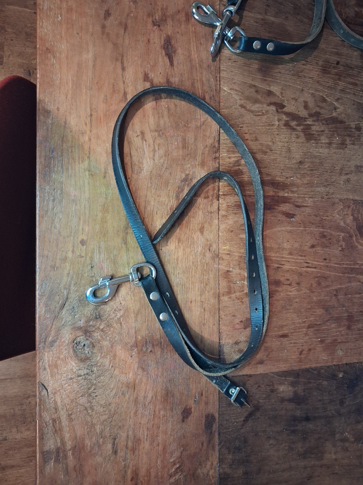 Leren buikband en riem voor trimmen hond, Ophalen, Zo goed als nieuw