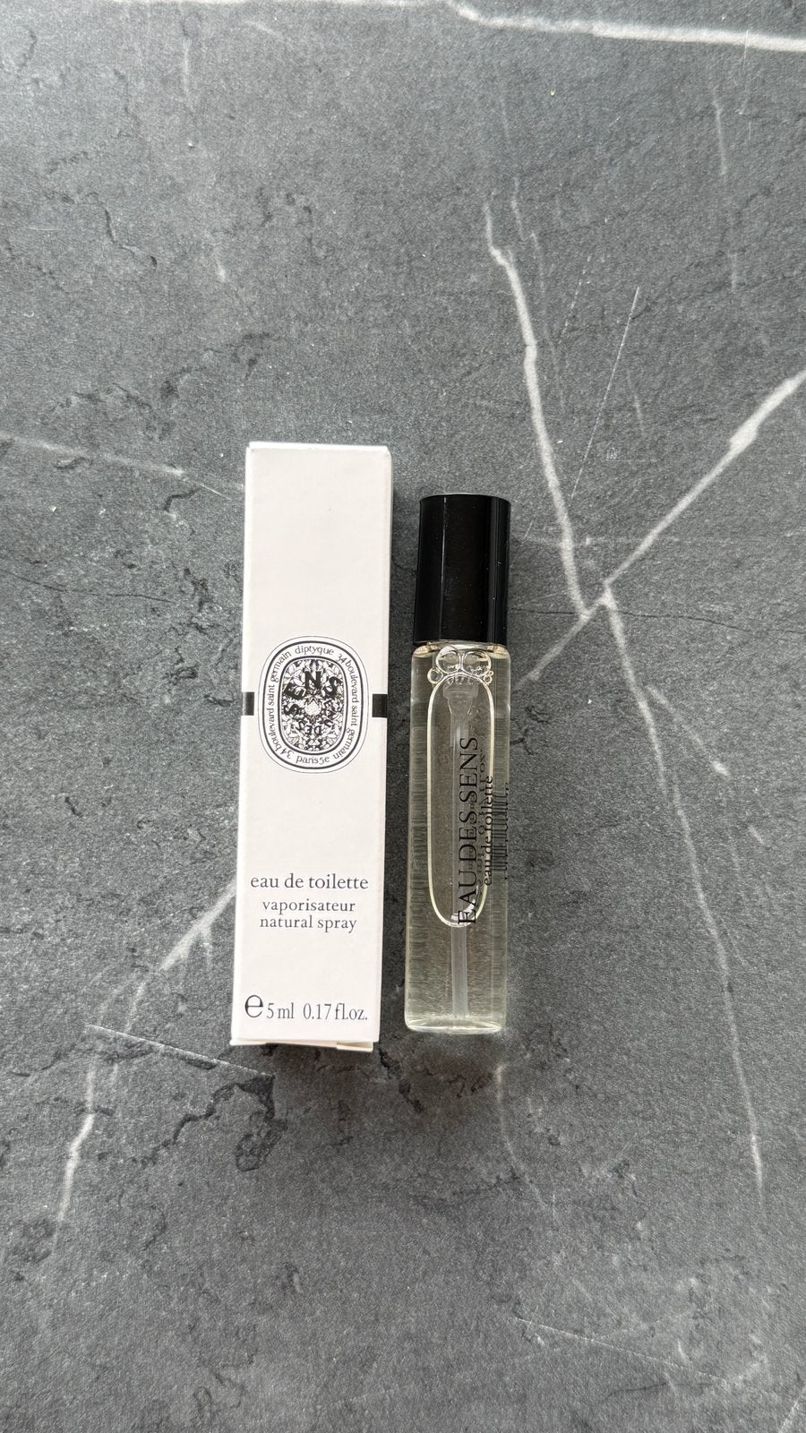Diptyque – Eau des Sens Eau de Toilette (5 ml), Ophalen of Verzenden, Zo goed als nieuw, Miniatuur