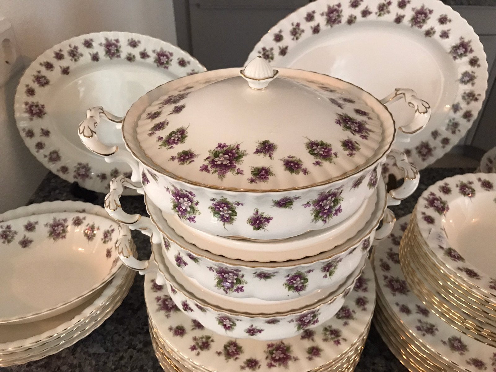Royal albert SWEET VIOLETS DEKSCHALEN, Ophalen