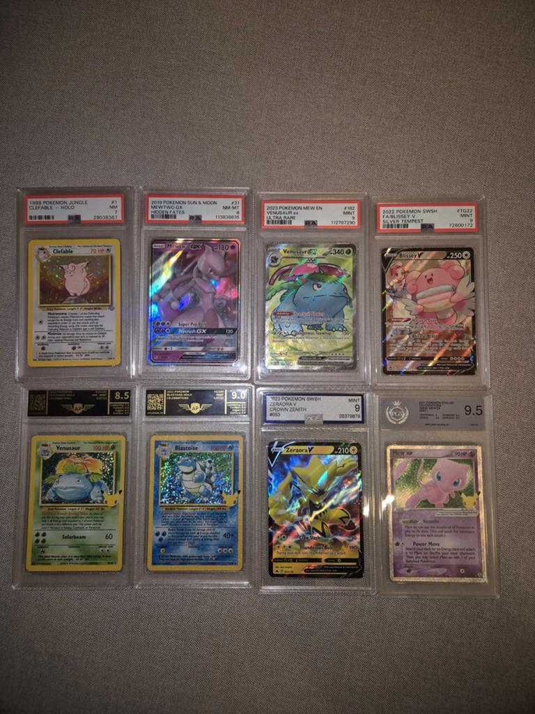 Diverse Pokémon Graded Kaarten - PSA/CGC Slabs, Ophalen of Verzenden, Zo goed als nieuw, Meerdere kaarten, Foil