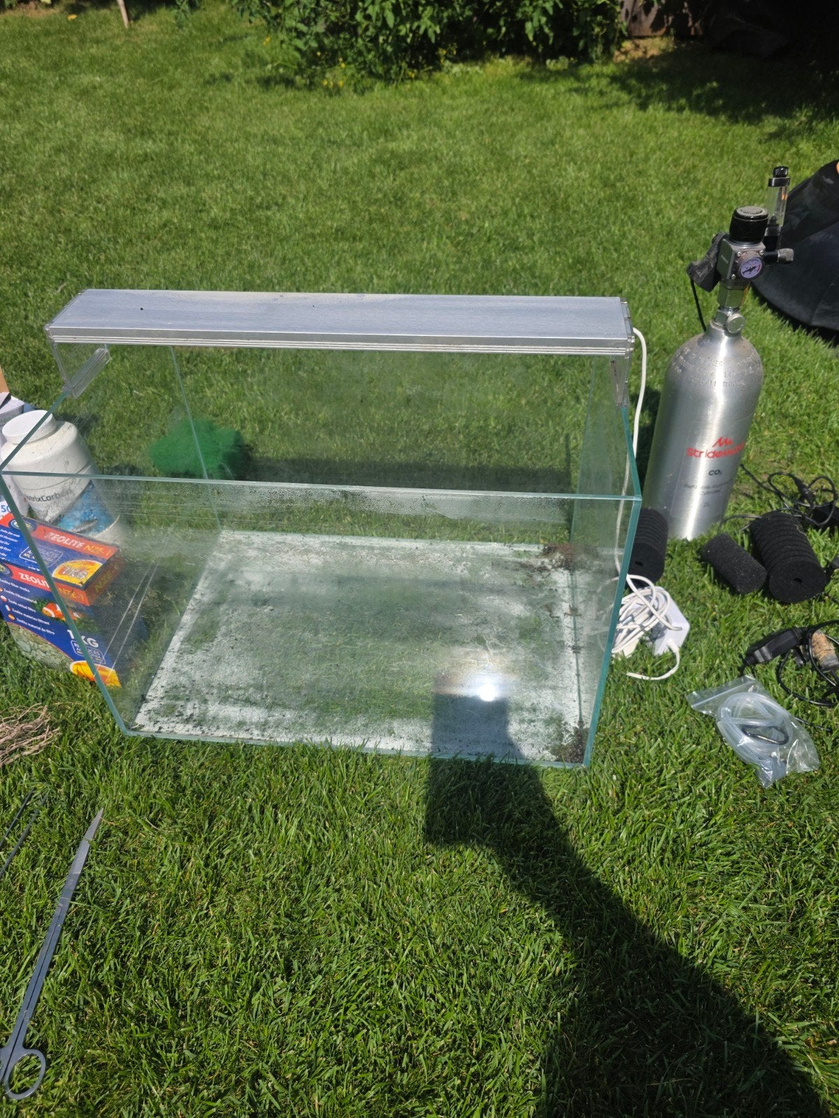 superfish scaper 60 incl, zuurstoftank, Dieren en Toebehoren, Vissen | Aquaria en Toebehoren, Ophalen, Gebruikt, Leeg aquarium