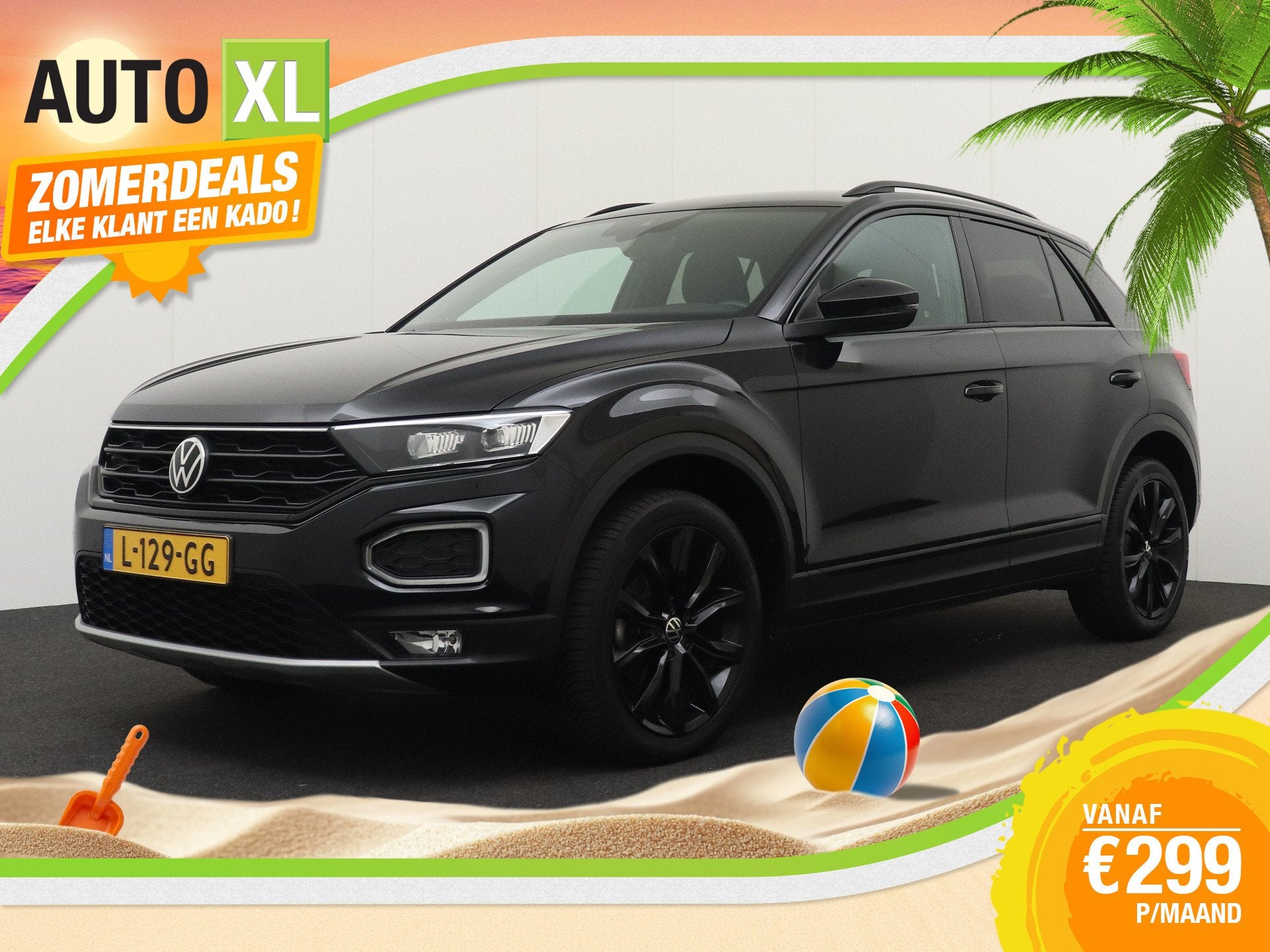 Volkswagen T-Roc 1.5 TSI 150 PK Aut. R-Line Black Ed. Digi.D, Auto's, Volkswagen, 1254 kg, 4 cilinders, 150 pk, Leder en Stof