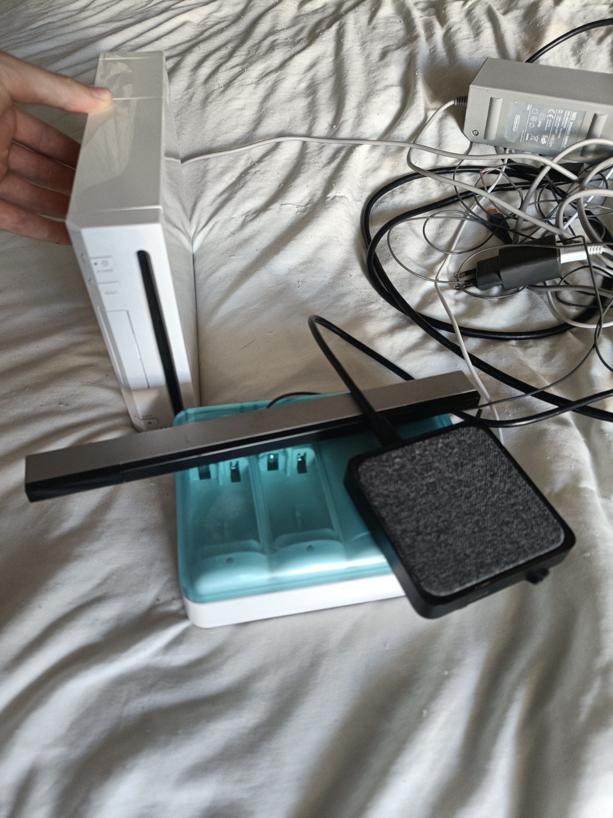 Wii Console met accessoires en games, Spelcomputers en Games, Ophalen of Verzenden, Gebruikt, Met 2 controllers, Met games