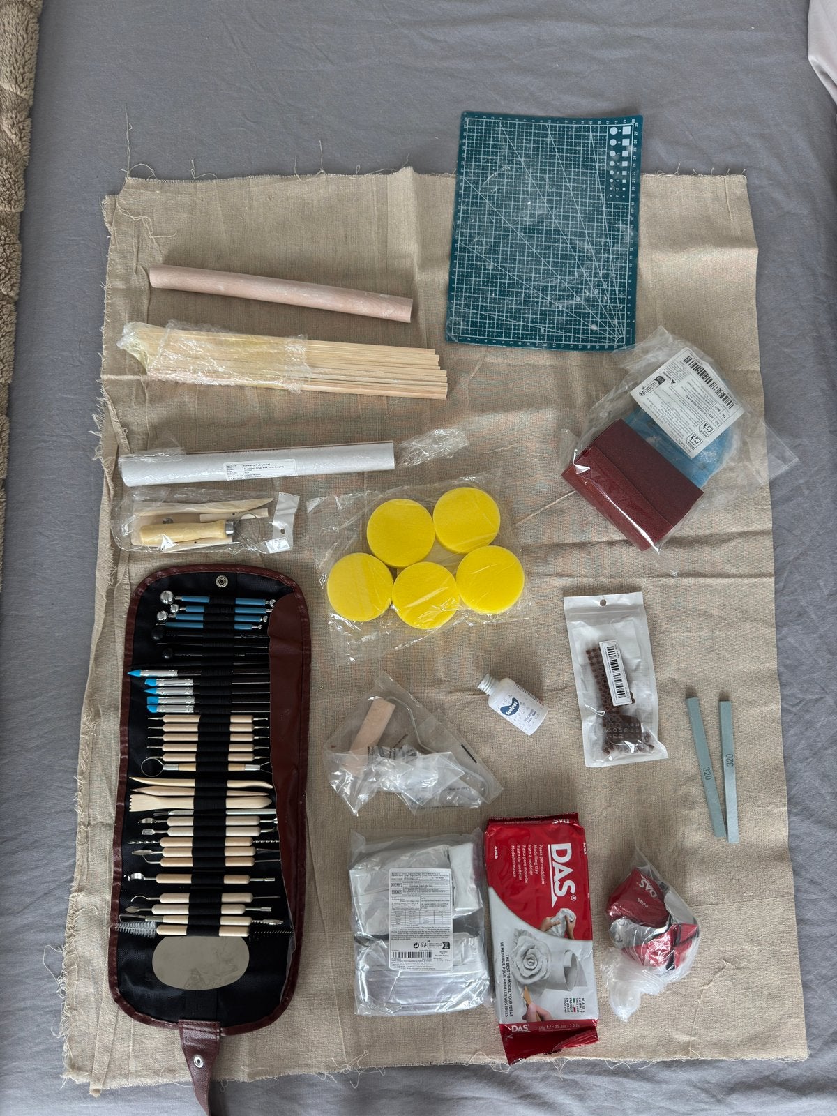 Ultimate DIY Air-Dry Clay Kit - Everything You Need!, Ophalen of Verzenden, Zo goed als nieuw, Garen of Naald(en)