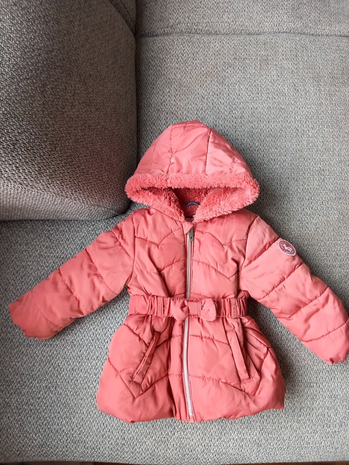 C&A warme winterjas meisje 80, Kinderen en Baby's, Babykleding | Maat 80, C&A, Meisje, Ophalen of Verzenden, Zo goed als nieuw