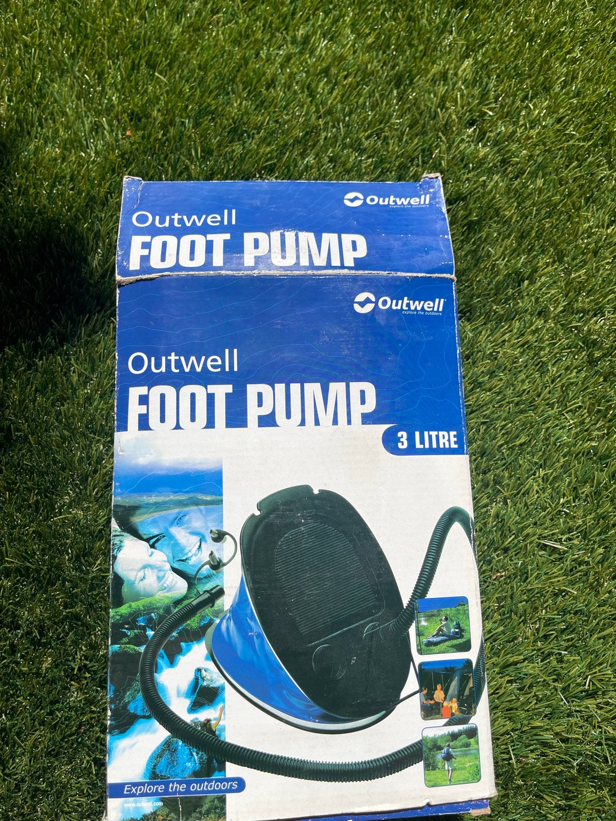 Outwell Voetpomp 3 Liter - Ideaal voor luchtbedden, Ophalen of Verzenden, Zo goed als nieuw