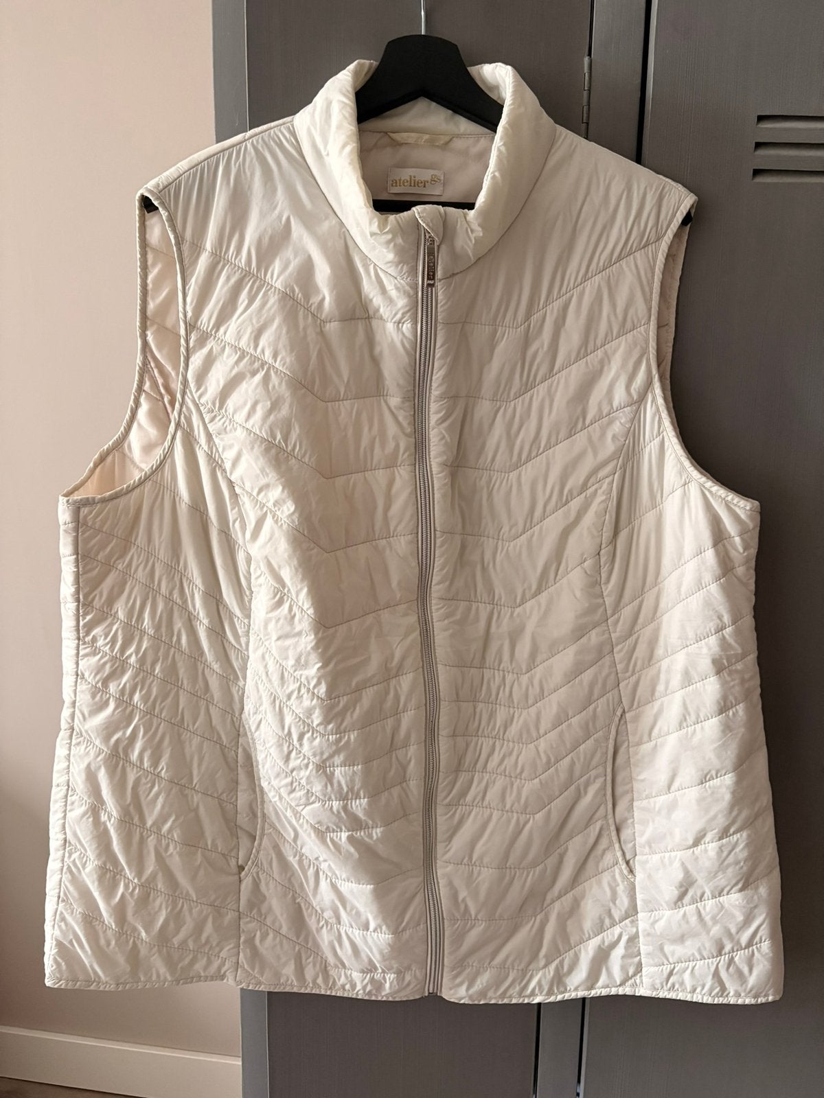 Ecru bodywarmer, goldner atelier mt 50/52, offwhite, Ophalen of Verzenden, Zo goed als nieuw, Maat 46/48 (XL) of groter, Wit