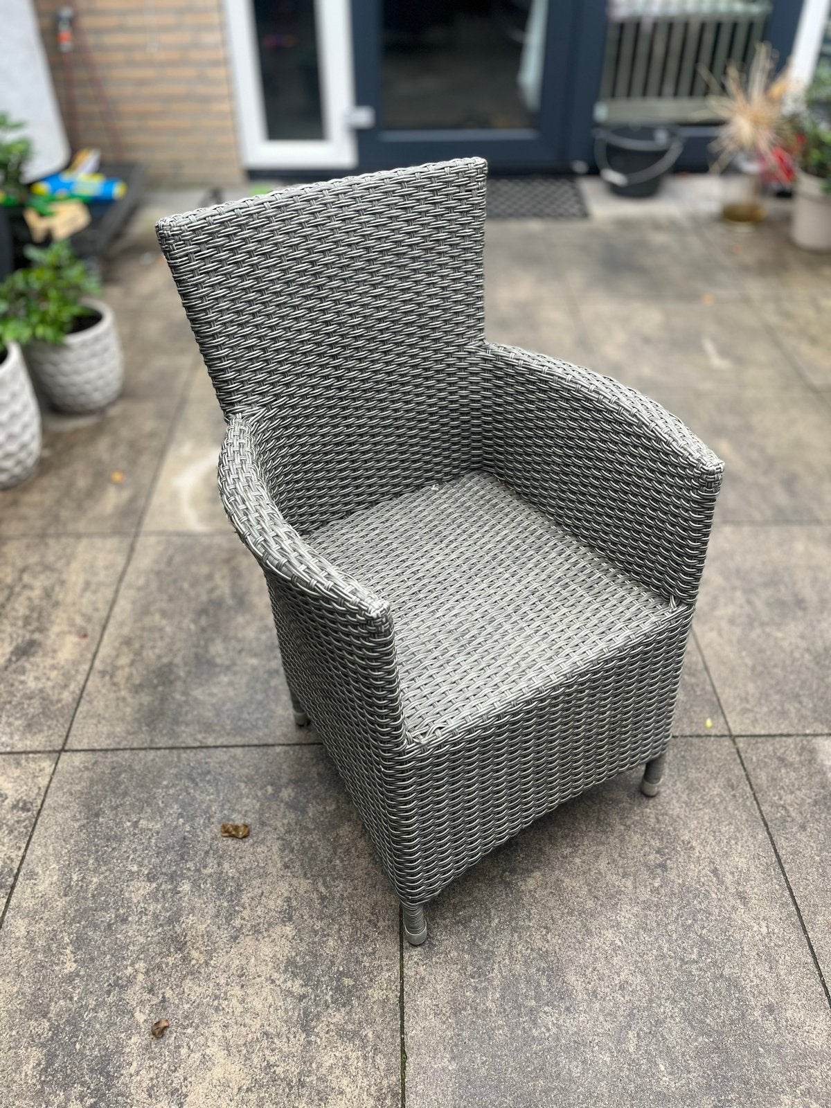 5 stuks gebruikte tuinstoelen vandaag afhalen, Tuin en Terras, Ophalen, Gebruikt, Wicker