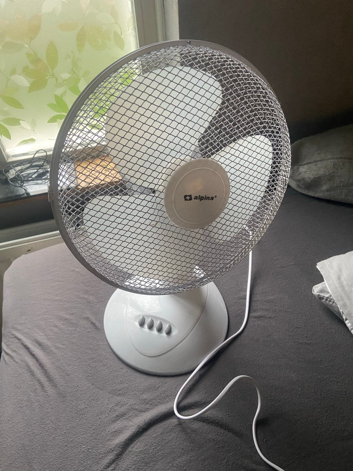 Alpina Tafelventilator - Wit, Zo goed als nieuw, Ophalen of Verzenden, Zo goed als nieuw, Tafelventilator