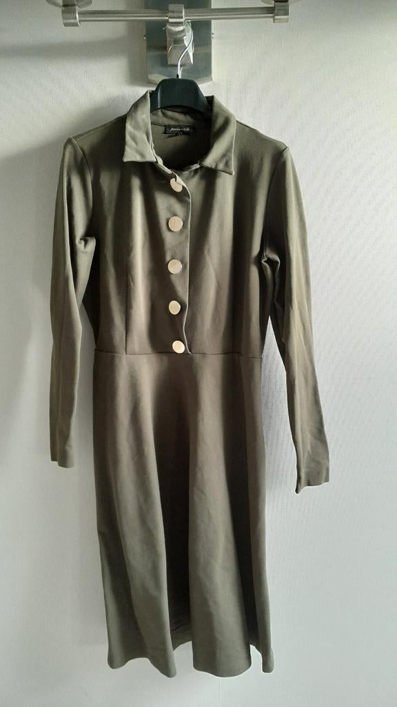 Portlavande jurk maat L olijfgroen, Kleding | Dames, Jurken, Portlavande, Maat 42/44 (L), Ophalen of Verzenden, Gedragen