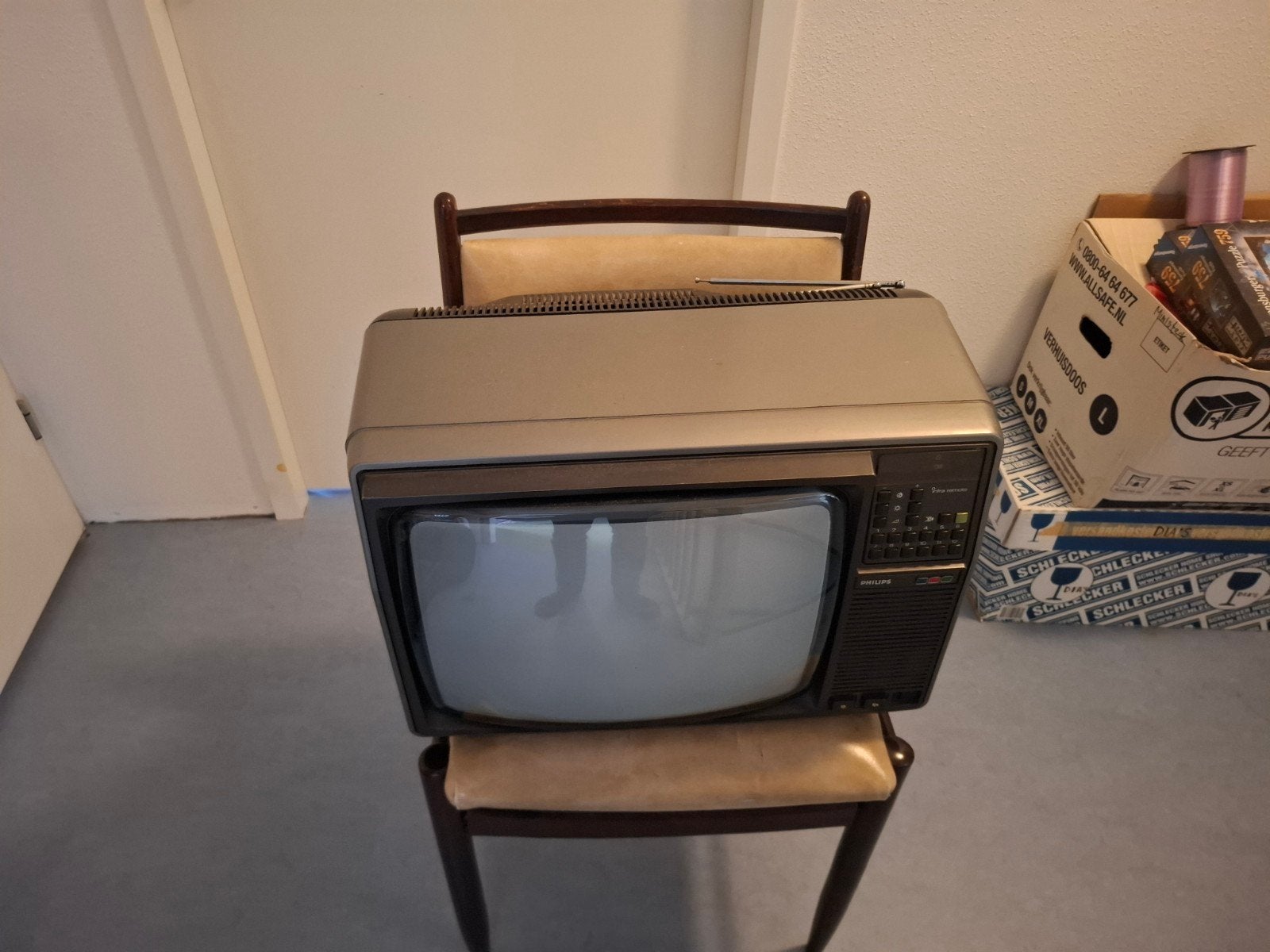 Philips Kleuren CRT beeldbuis TV, Ophalen, Gebruikt, Minder dan 40 cm, Philips
