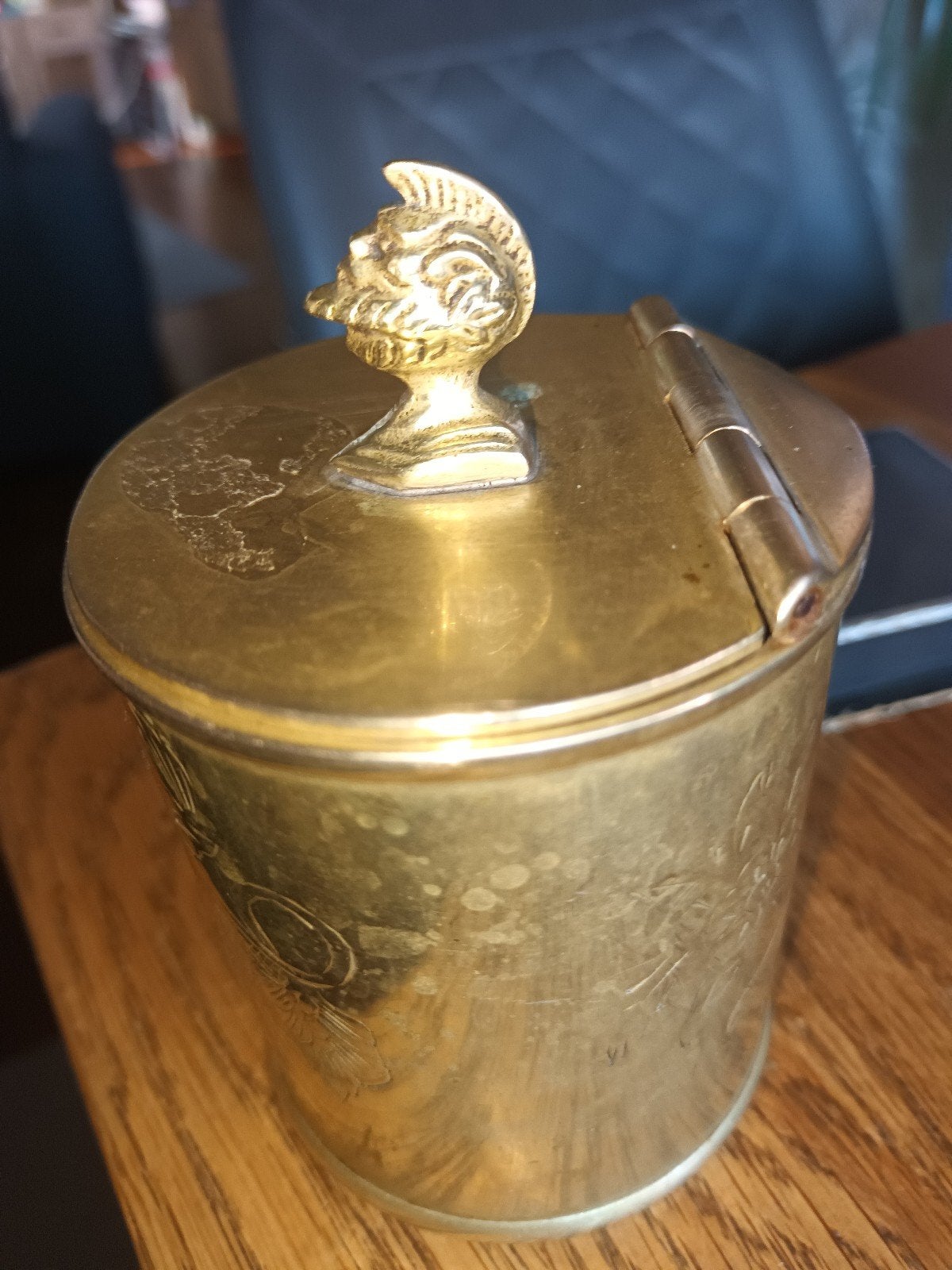 Vintage messing pot, Ophalen