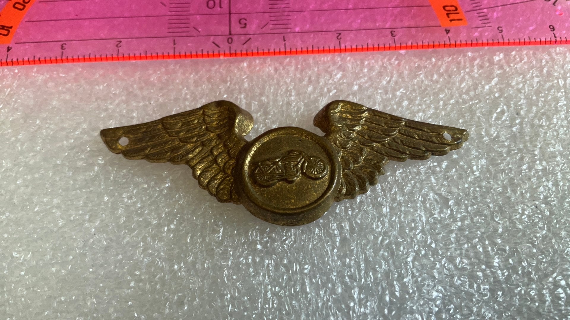 Blikken badge motor, Ophalen of Verzenden, Zo goed als nieuw, Transport