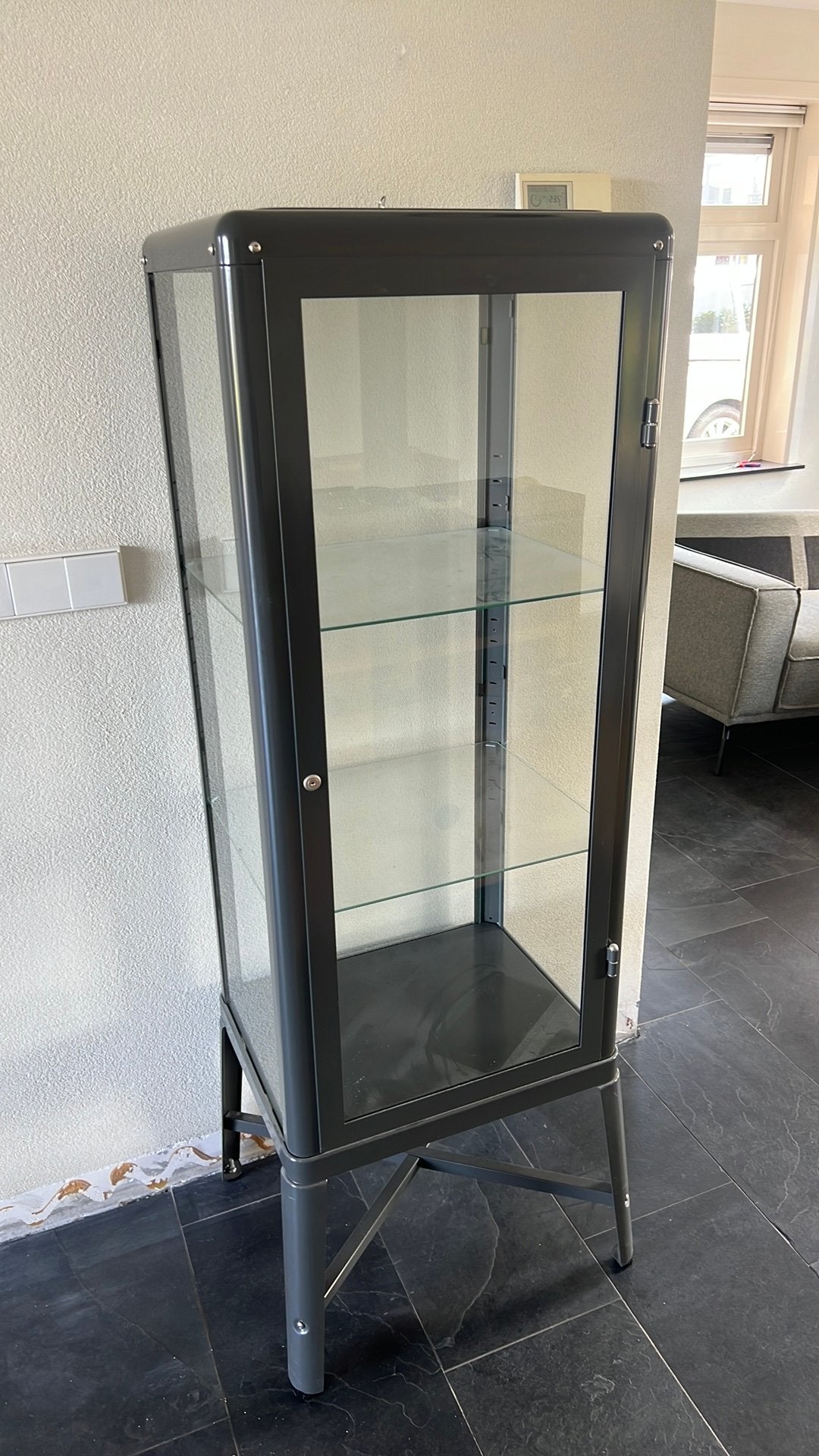Mooie vitrine kast, Ophalen, Zo goed als nieuw, 25 tot 50 cm, 50 tot 100 cm