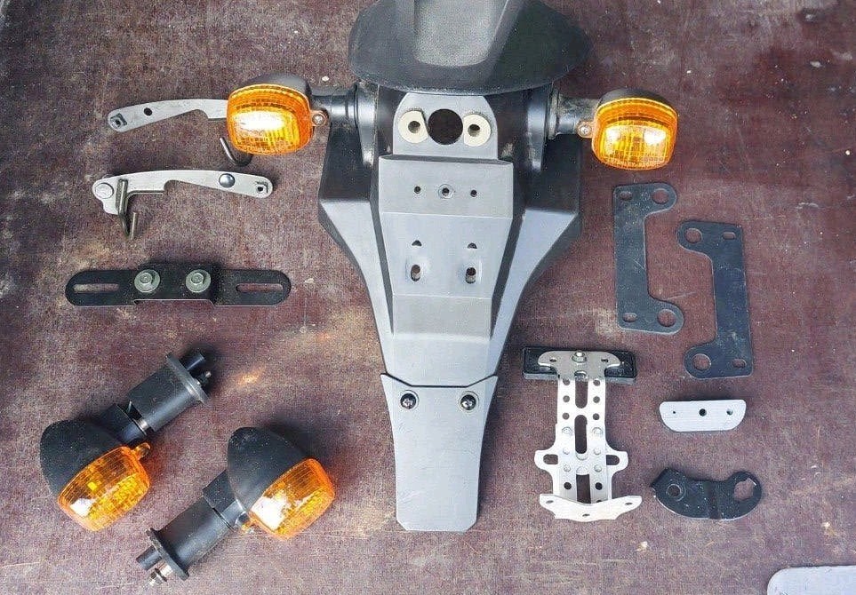 Kawasaki Z1000 2006 Achterspatbord, Knipperlichten, Ophalen, Gebruikt