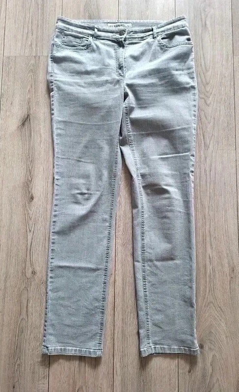 Zerres grijze stretch jeans maat 42 XL dames, Ophalen of Verzenden, Zo goed als nieuw, W33 - W36 (confectie 42/44), Grijs