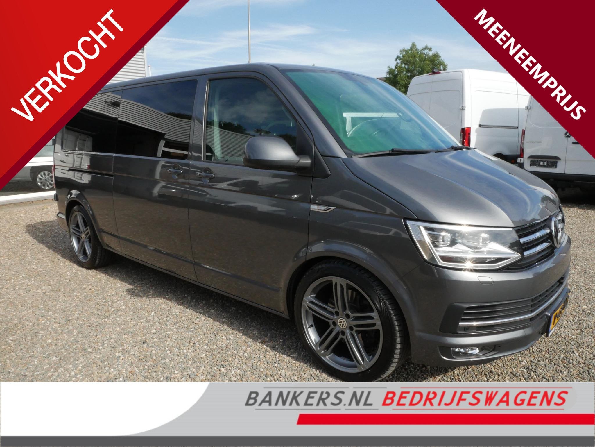 Volkswagen Transporter 2.0TDI 204PK DSG L2 Dubbel cabine NO, Auto's, Gebruikt, 4 cilinders, 2500 kg, Bedrijf