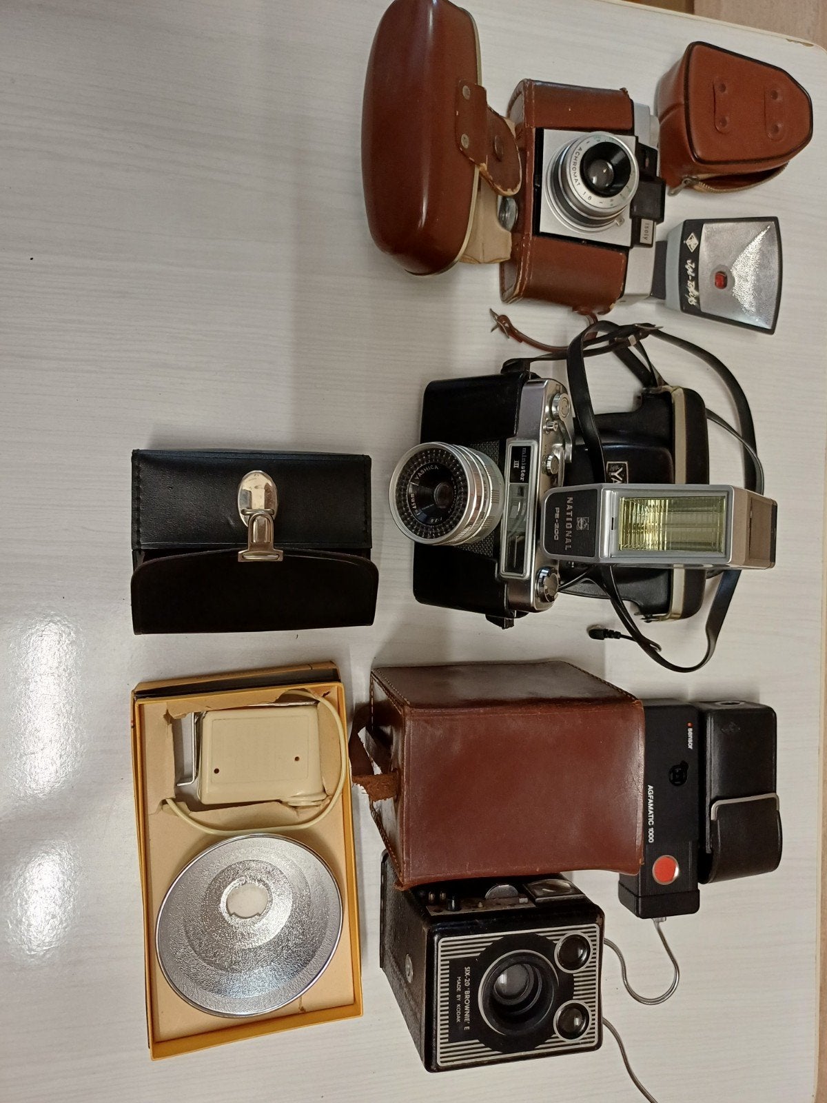 Vintage camera collectie: Agfa, Yashica, Kodak, Ophalen of Verzenden, Gebruikt, Compact, Overige Merken