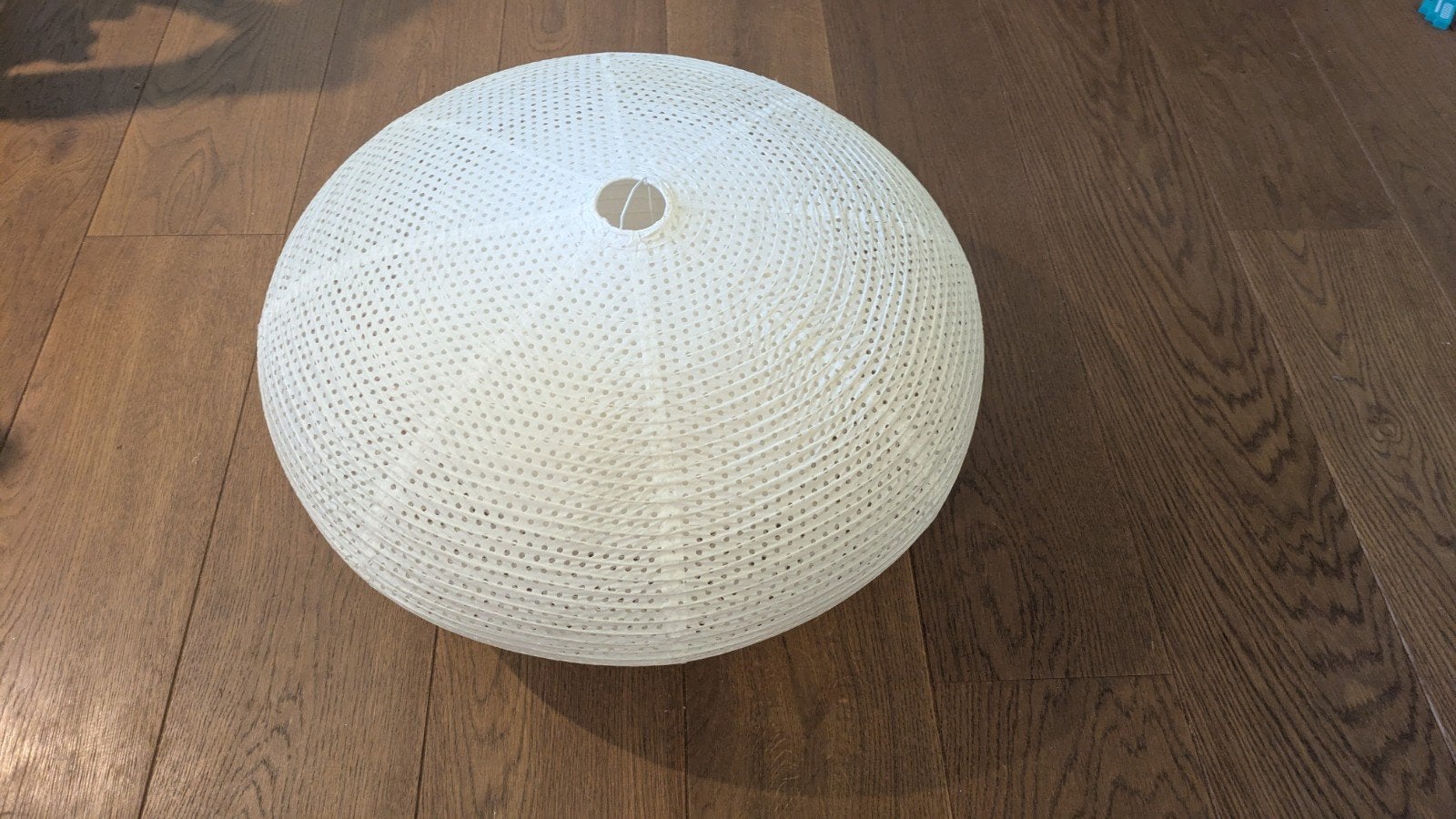 IKEA Solleftea hanglamp met dimbare LED, 53 cm, Verzenden, Gebruikt, Natuurlijk materiaal, Modern, Scandinavisch