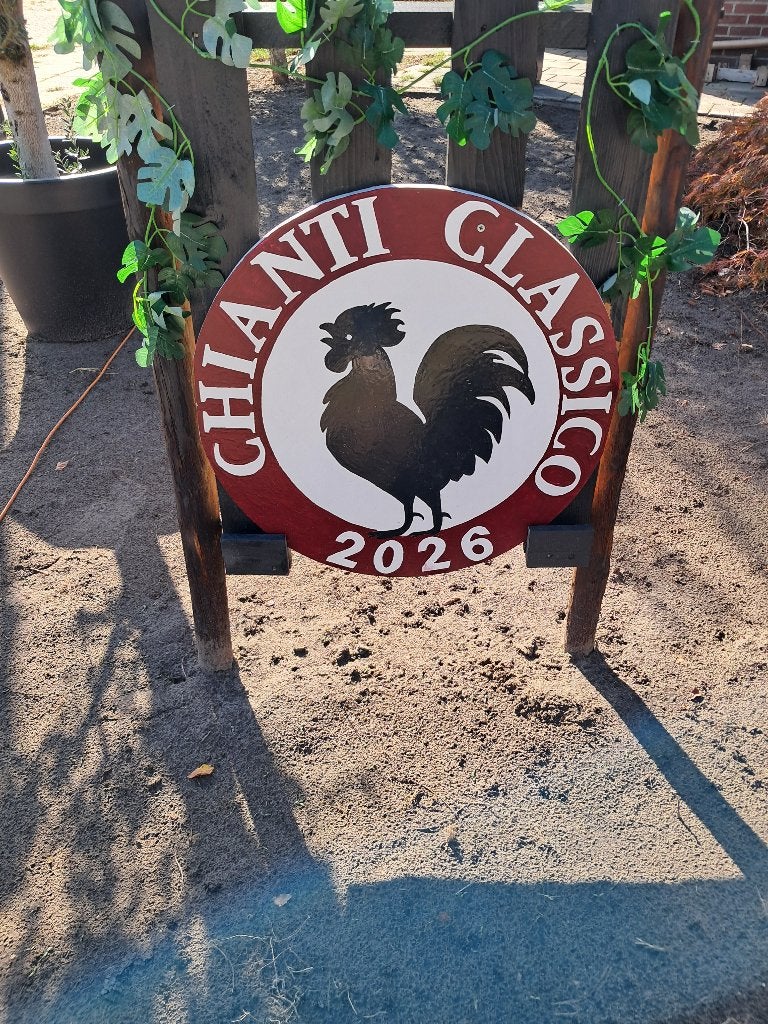 chianti classico , met hand geschilderde, Ophalen of Verzenden, Nieuw, Reclamebord